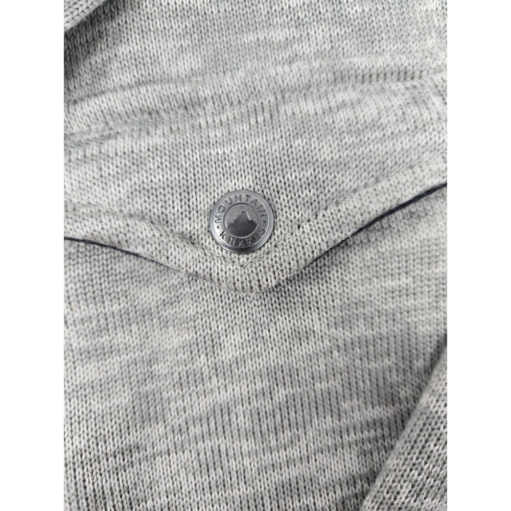 Mountain Khakis Sweater Mens M Old Faithful 1/4 Zip Classic Fit Gray‎ Pull Over - Picture 11 of 12
